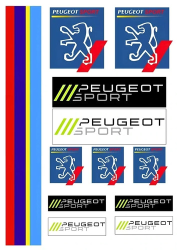 12x stickers vinyle - stickers, "peugeot